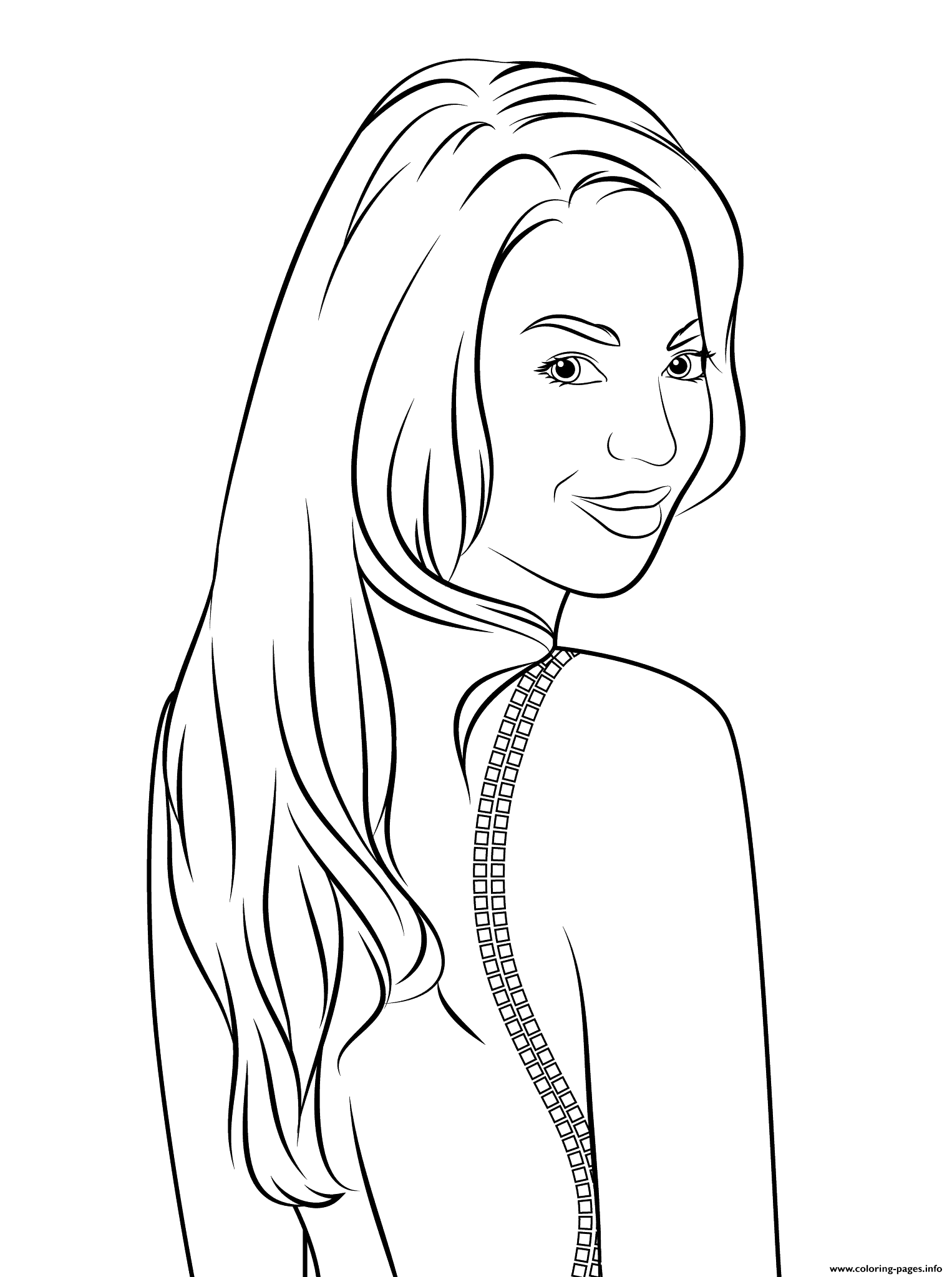 Download Beyonce Celebrity Coloring Pages Printable