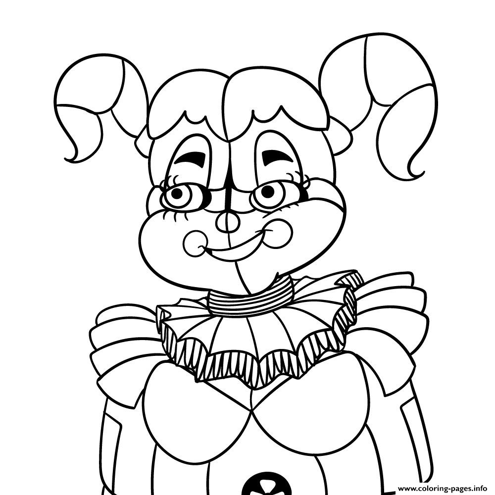 Baby From Fnaf Sister coloring