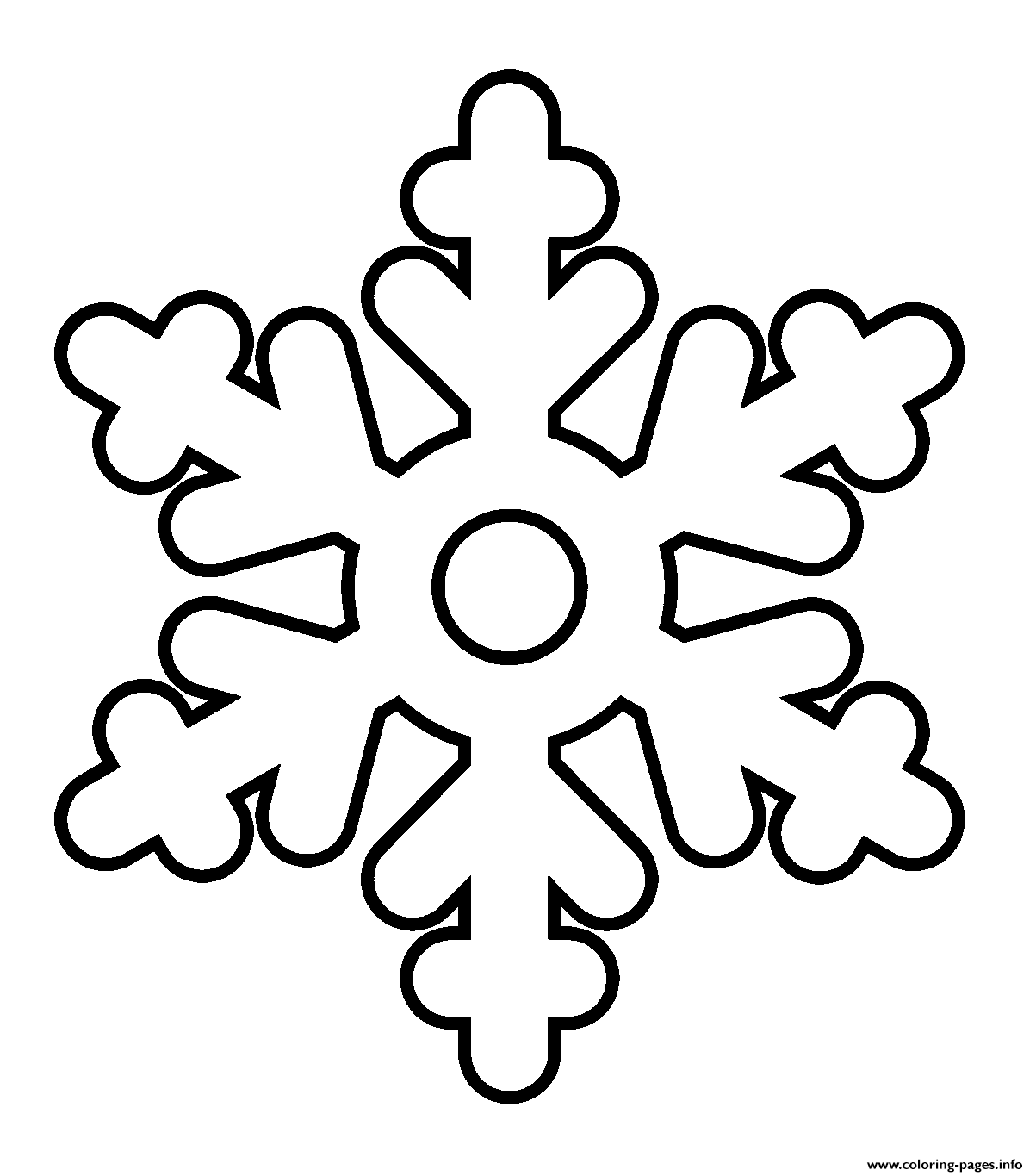 Snowflake Easy Kid coloring