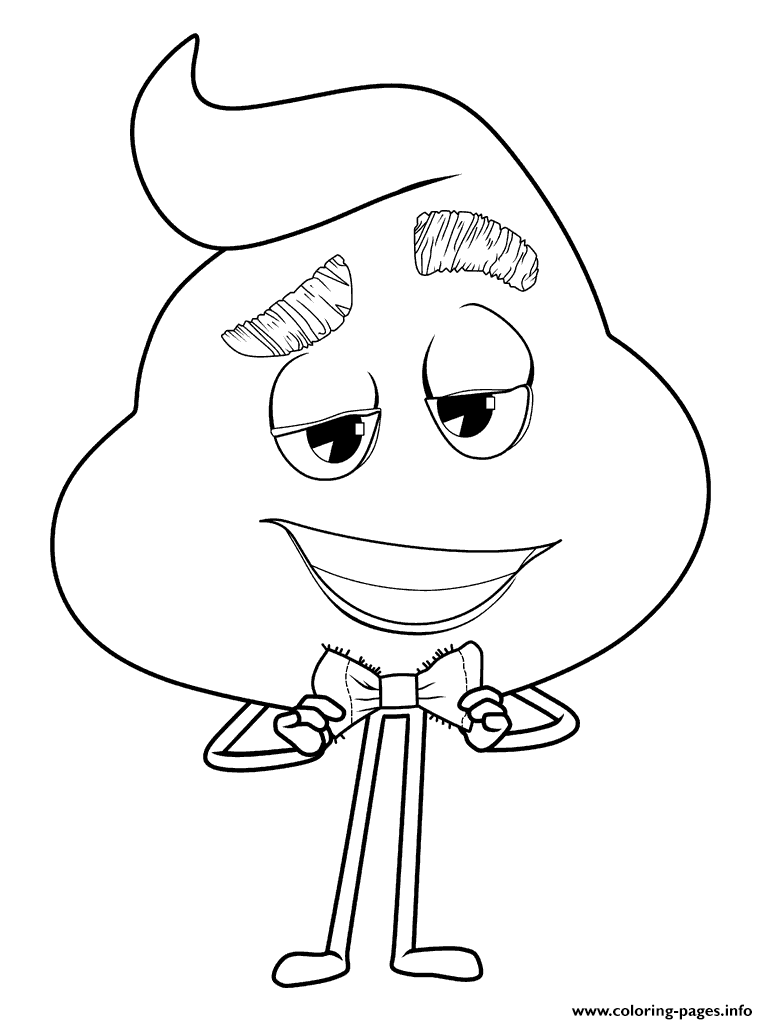 Poop Emoji Sexy The Emoji Movie Coloring Pages Printable