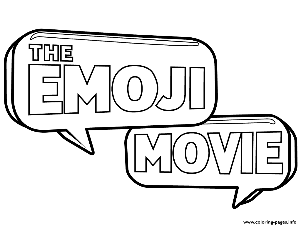 The Emoji Movie Logo coloring