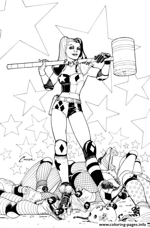 Harley Quinn Dc Comics coloring