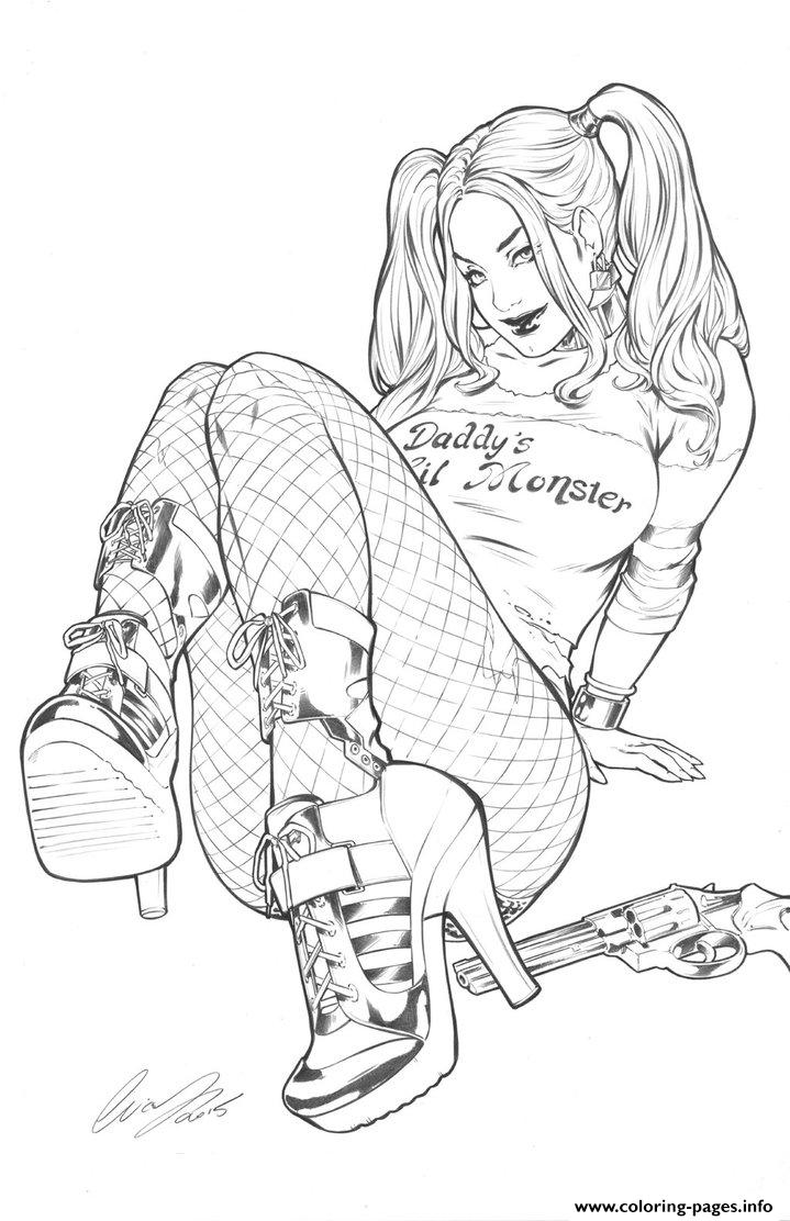 Harley Quinn By Elias Chatzoudis coloring