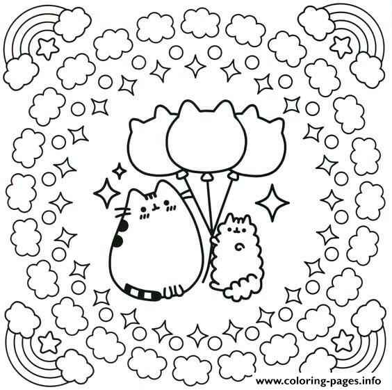 Cinnamoroll Pusheen Coloring Pages Printable