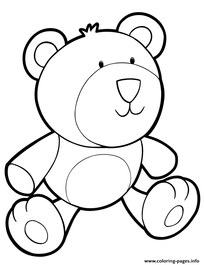 Plush Teddy Bear coloring pages