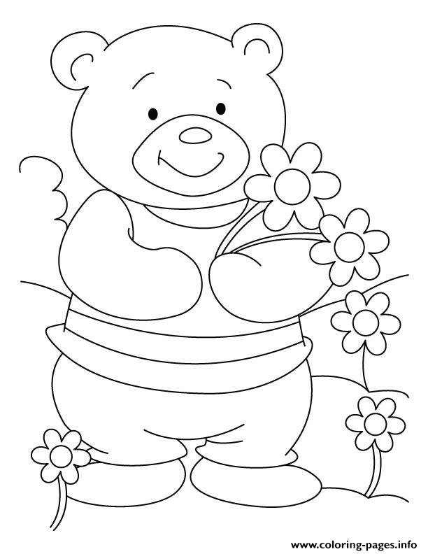 Bear Cheer Kids coloring