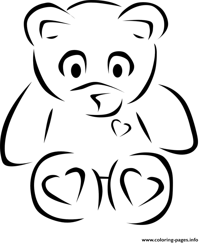 Teddy Bear Sad coloring
