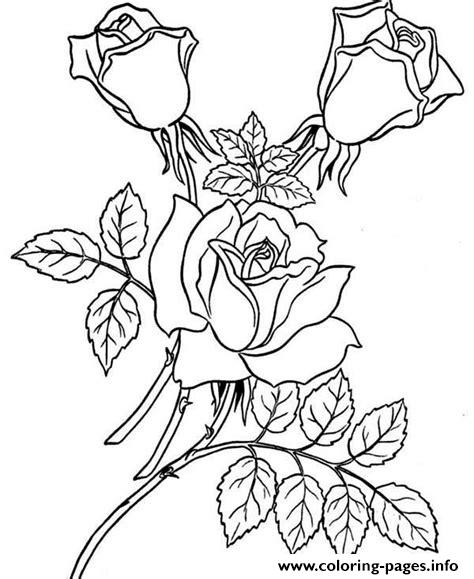 red realistic rose coloring pages printable