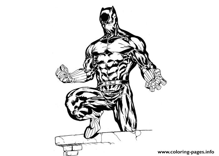 Black Panther Marvel coloring