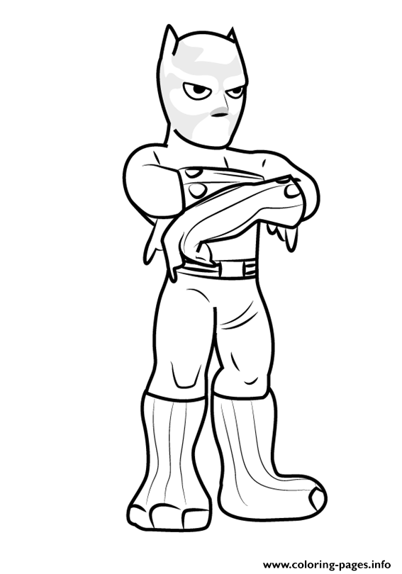 Black Panther From The Super Hero Squad Coloring Pages Printable