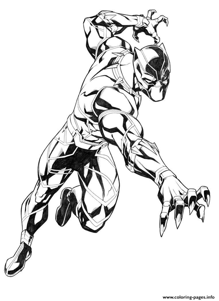 Black Panther By Carlosgomezartist Coloring Page Printable