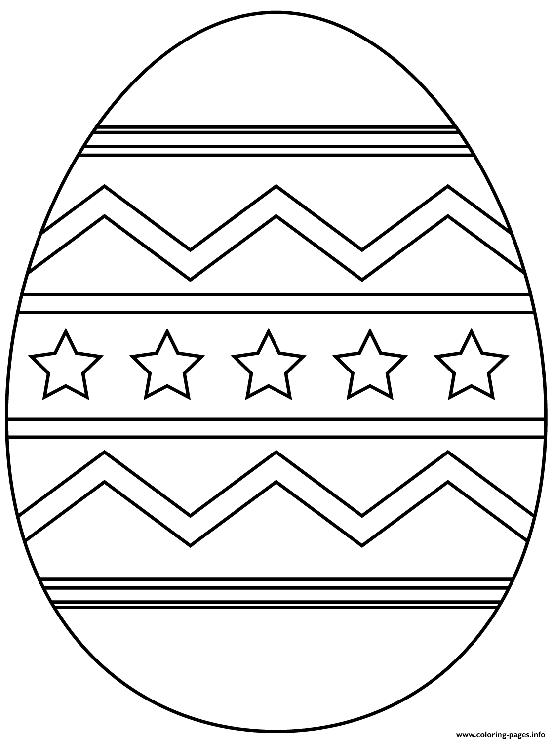 Easter Egg With Abstract Pattern 2 1 coloring