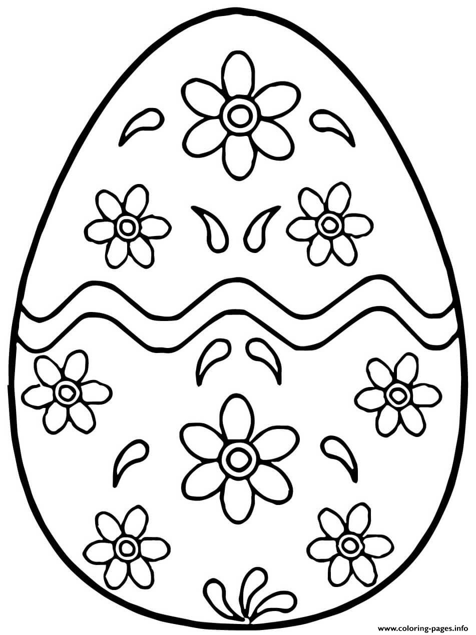 Pysanky Ukrainian Easter Egg 3 Coloring page Printable
