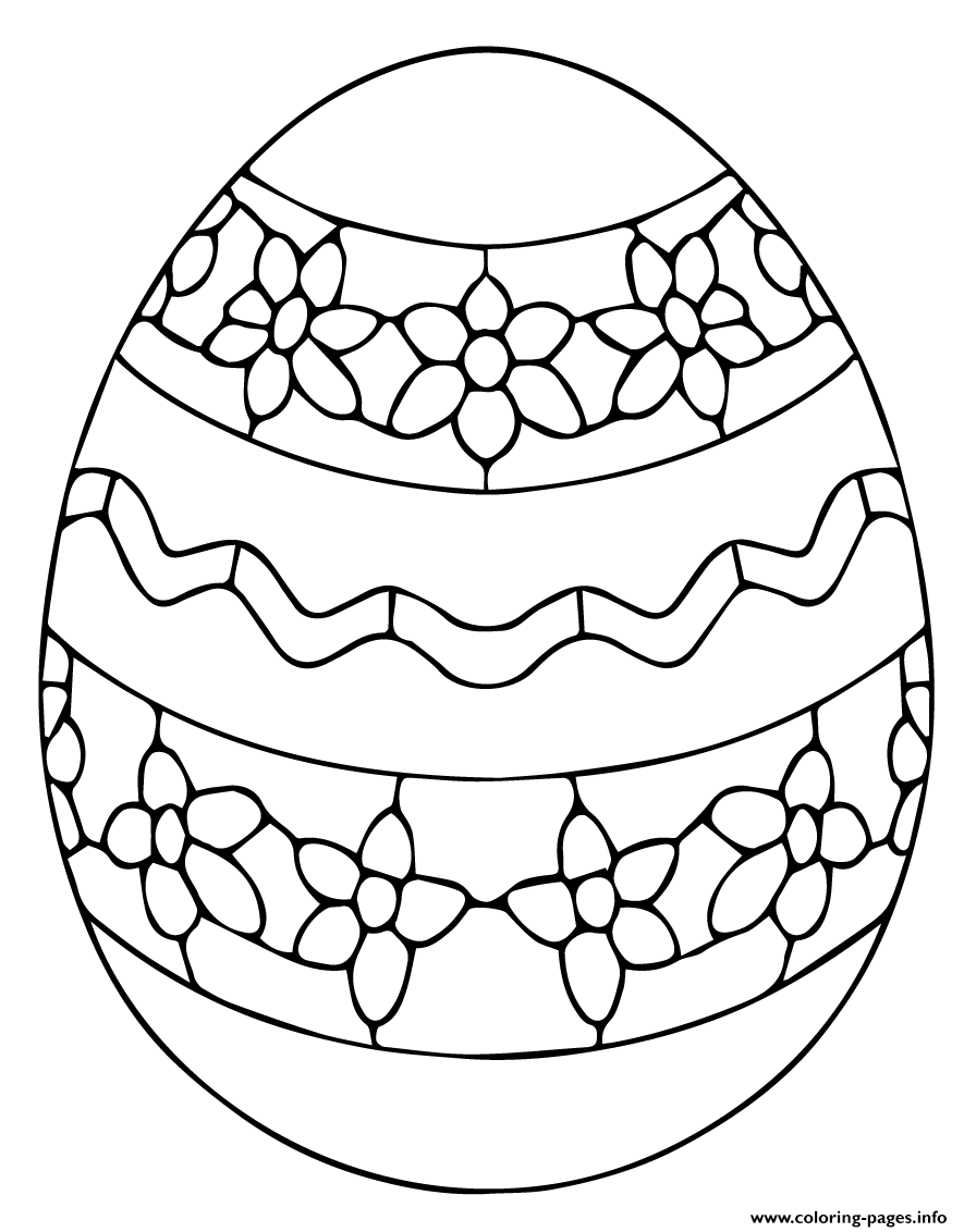 Ukrainian Easter Egg Coloring page Printable