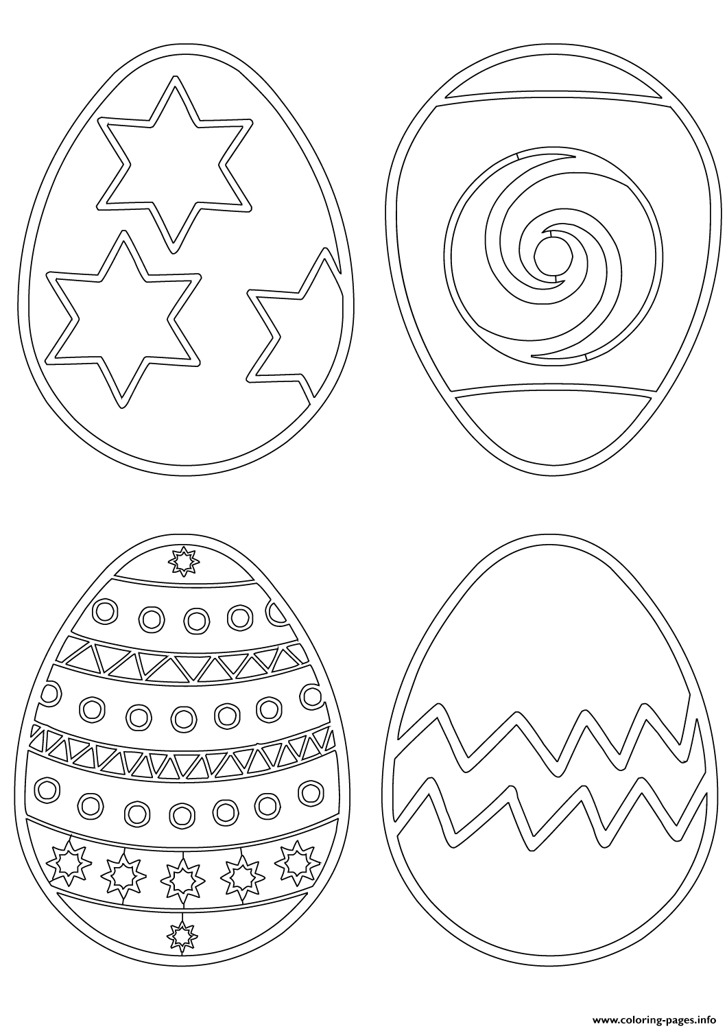 Easter Eggs Patterns coloring