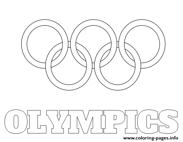 Olympic Rings Logo Coloring Pages Printable