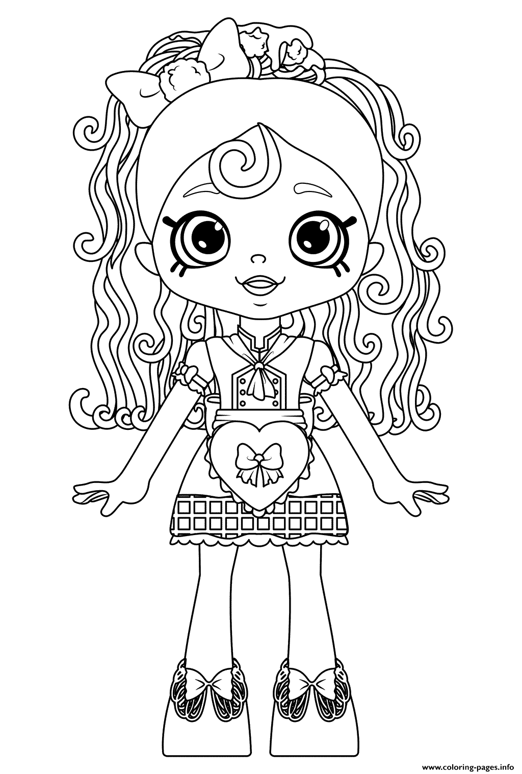 Shopkins Doll Spaghetti Sue Lil Shoppie From The Happy Places coloring
