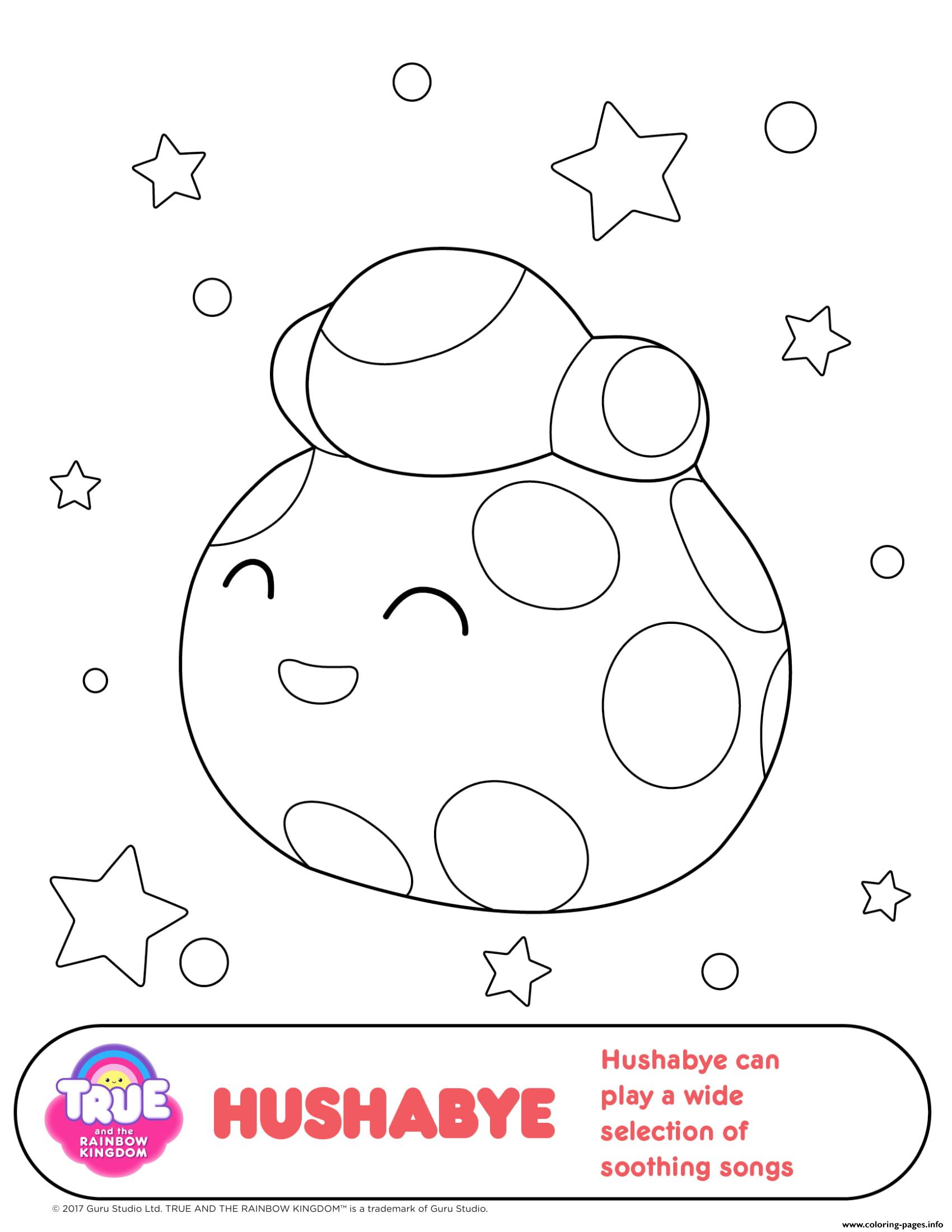 Hushabye 1 True And The Rainbow Kingdom Coloring page Printable