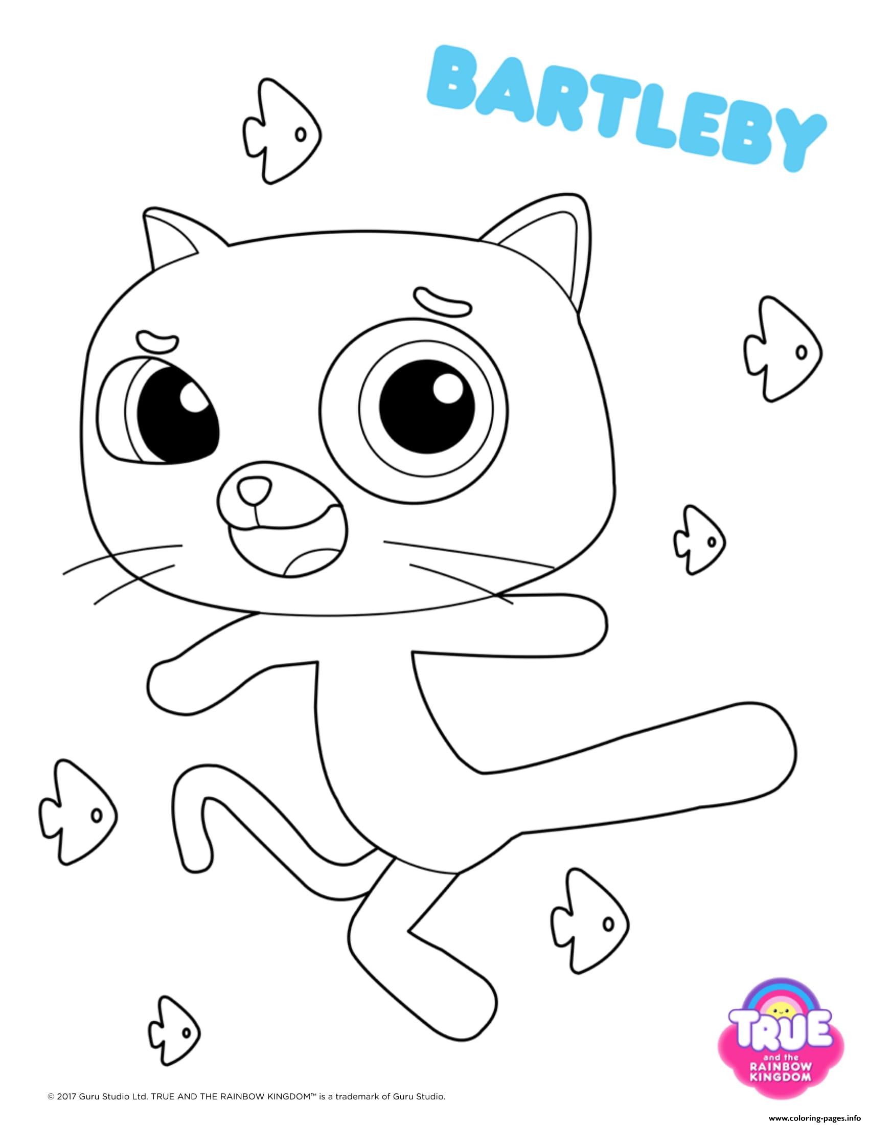 Bartleby 1 True And The Rainbow Kingdom Coloring page Printable