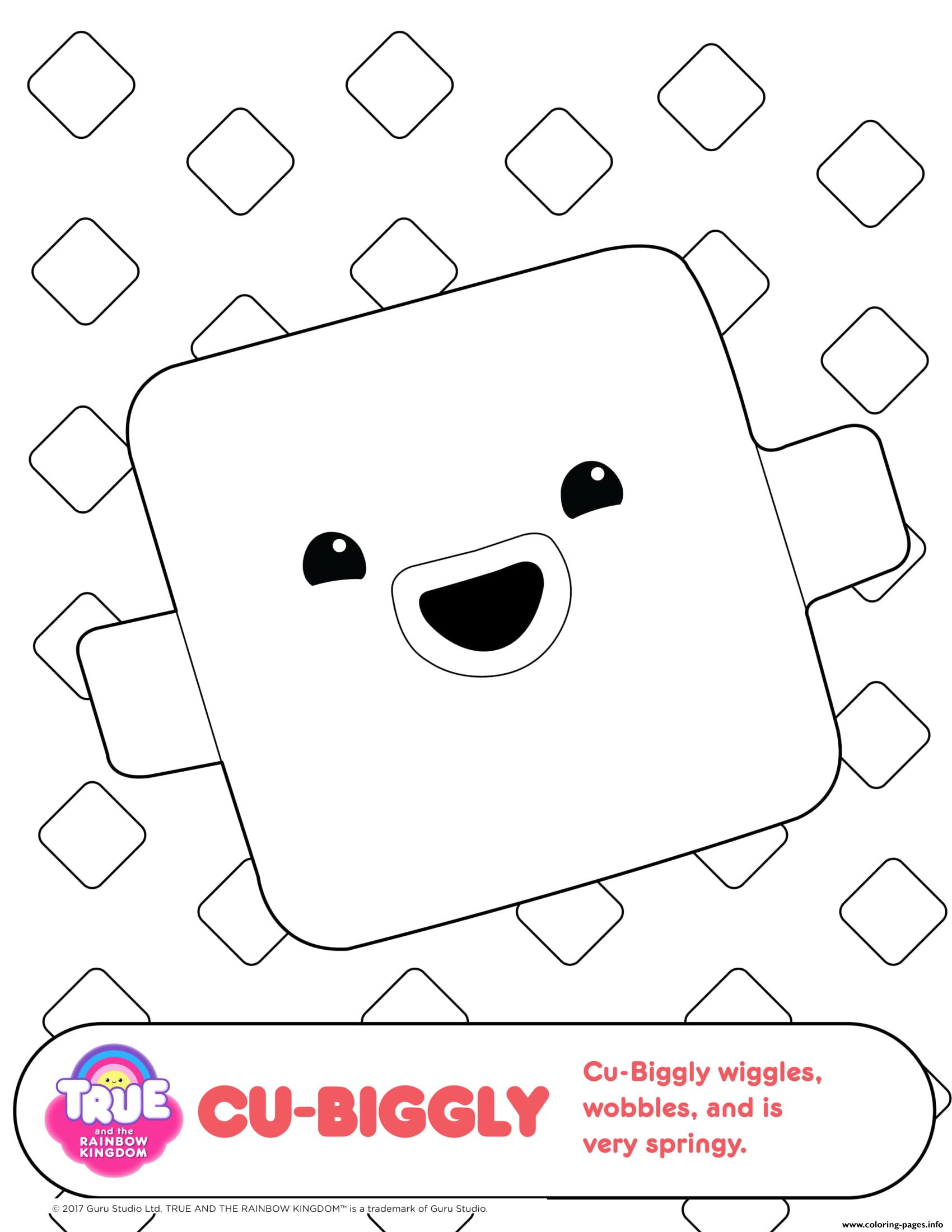 Cu Biggly 1 True And The Rainbow Kingdom Coloring Pages