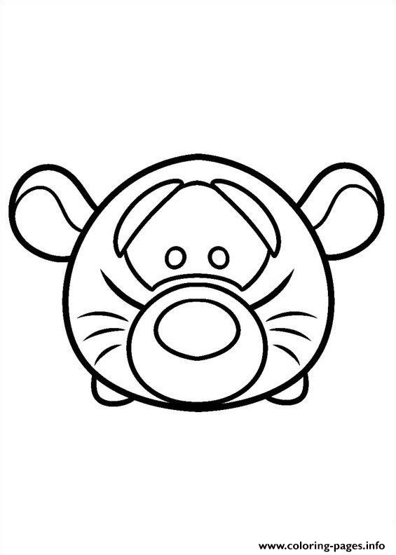 Cute Disney Tigger Tsum Tsum coloring