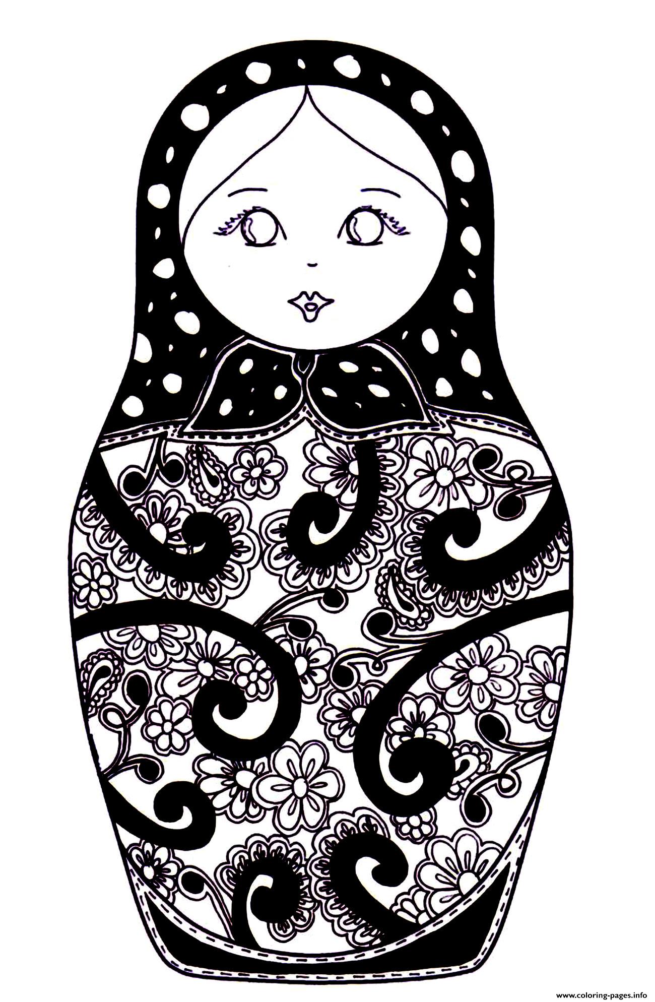 Russian Dolls 5 coloring