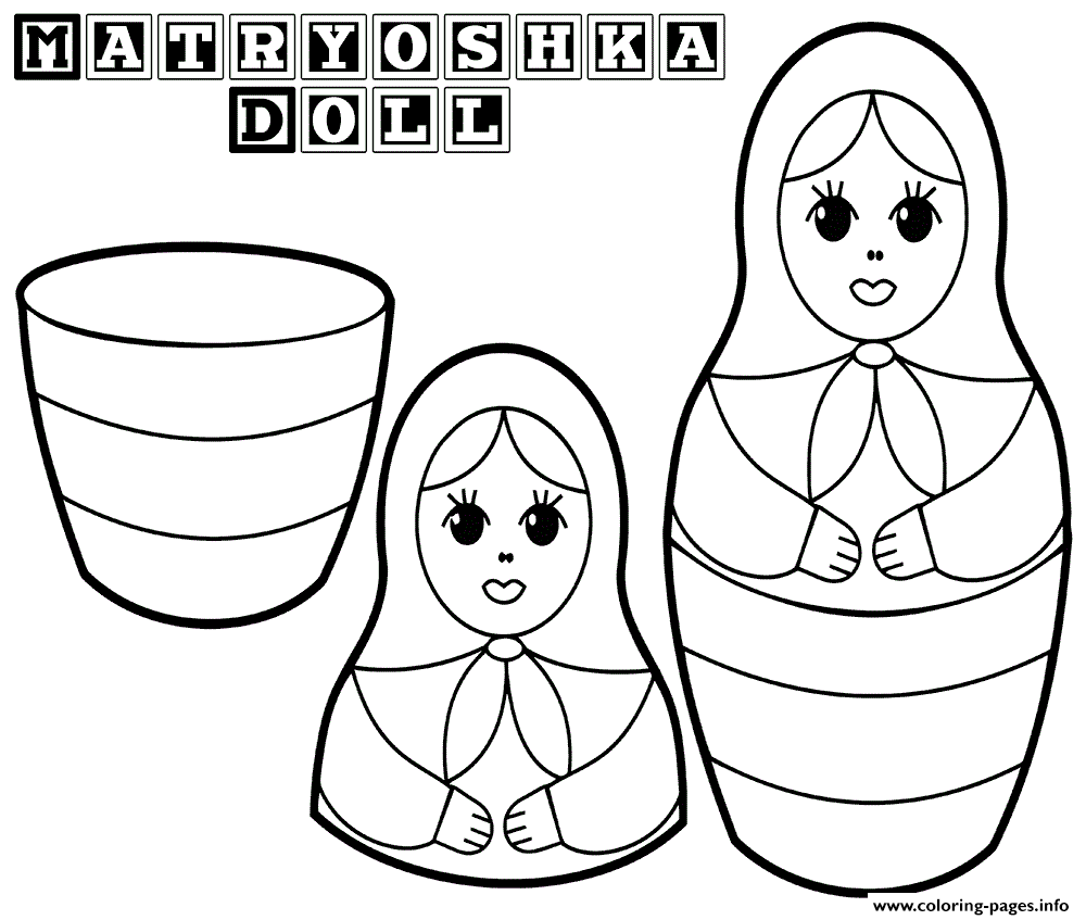 Russian Dolls 6 coloring