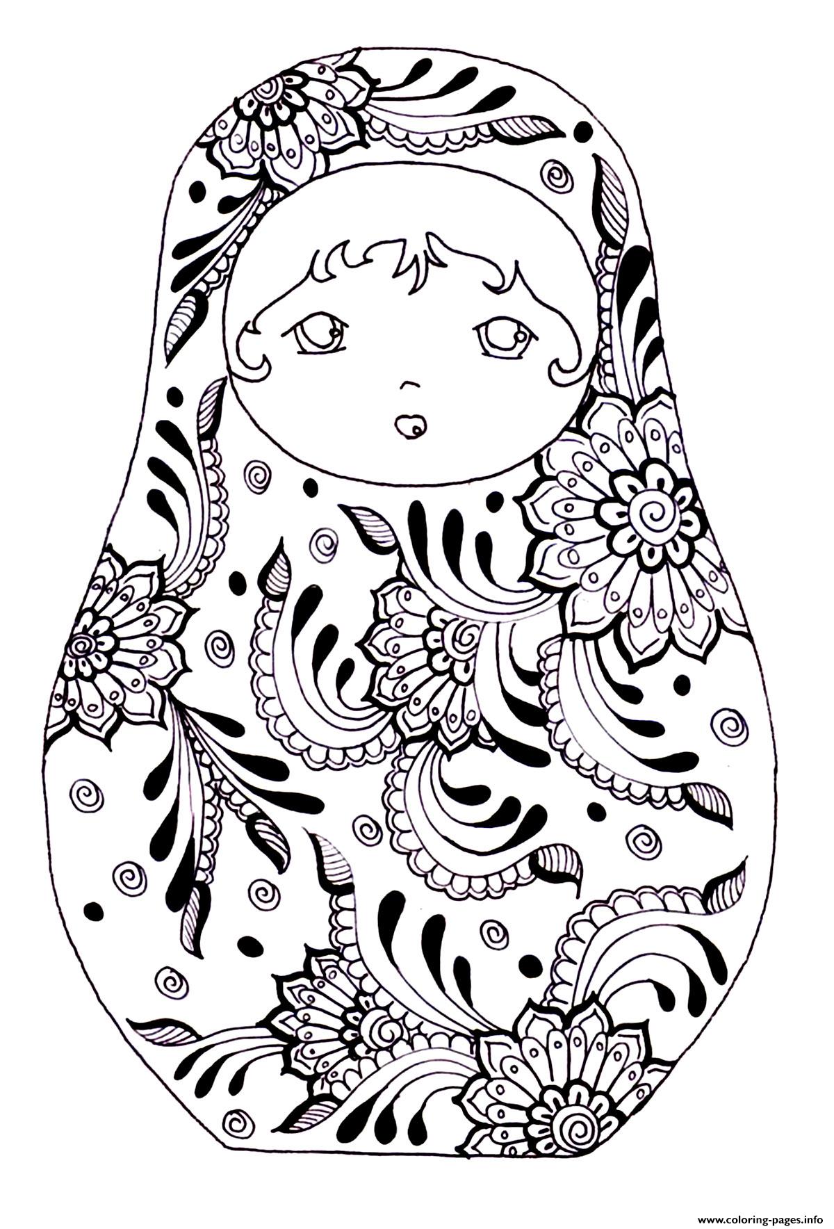 Russian Dolls  coloring