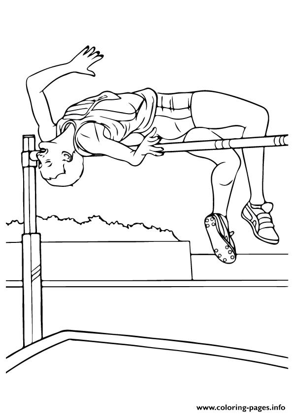 High Jump Olympic Olympic Games coloring