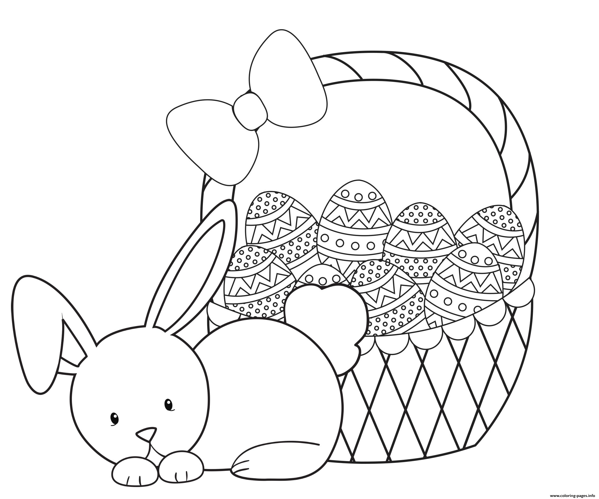 Download Easter Eggs Coloring Pages Printable - Super Kins Author