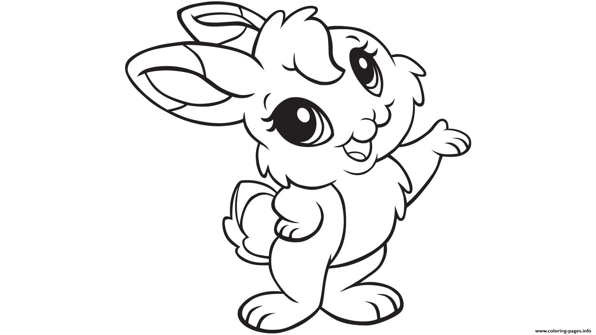 Cute Easter Bunny Coloring Pages Printable