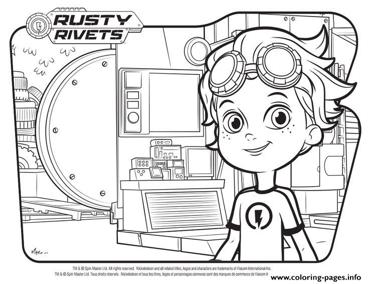 Rusty Rivets Randy Au Lab coloring