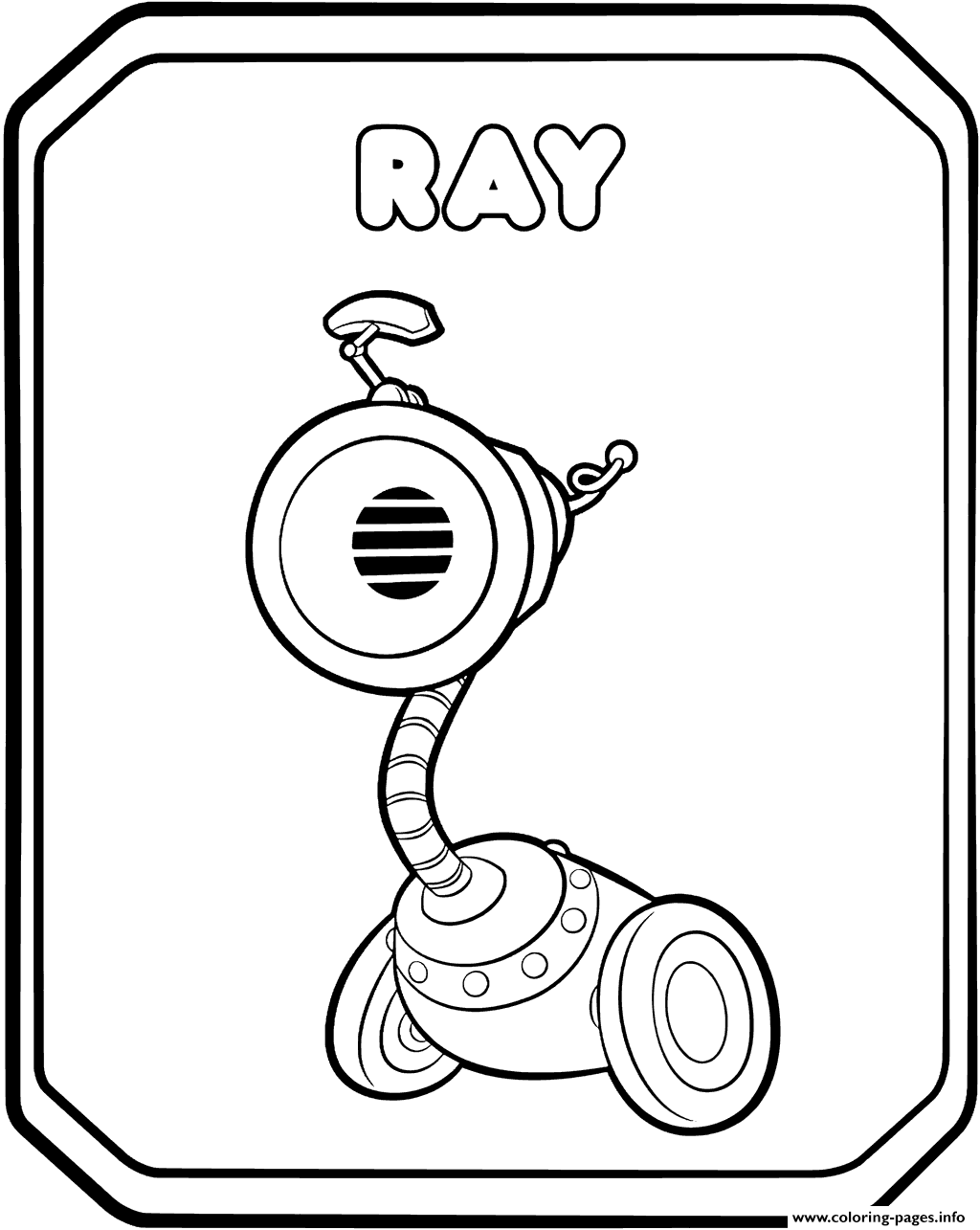 Rusty Rivets Characters Ray coloring