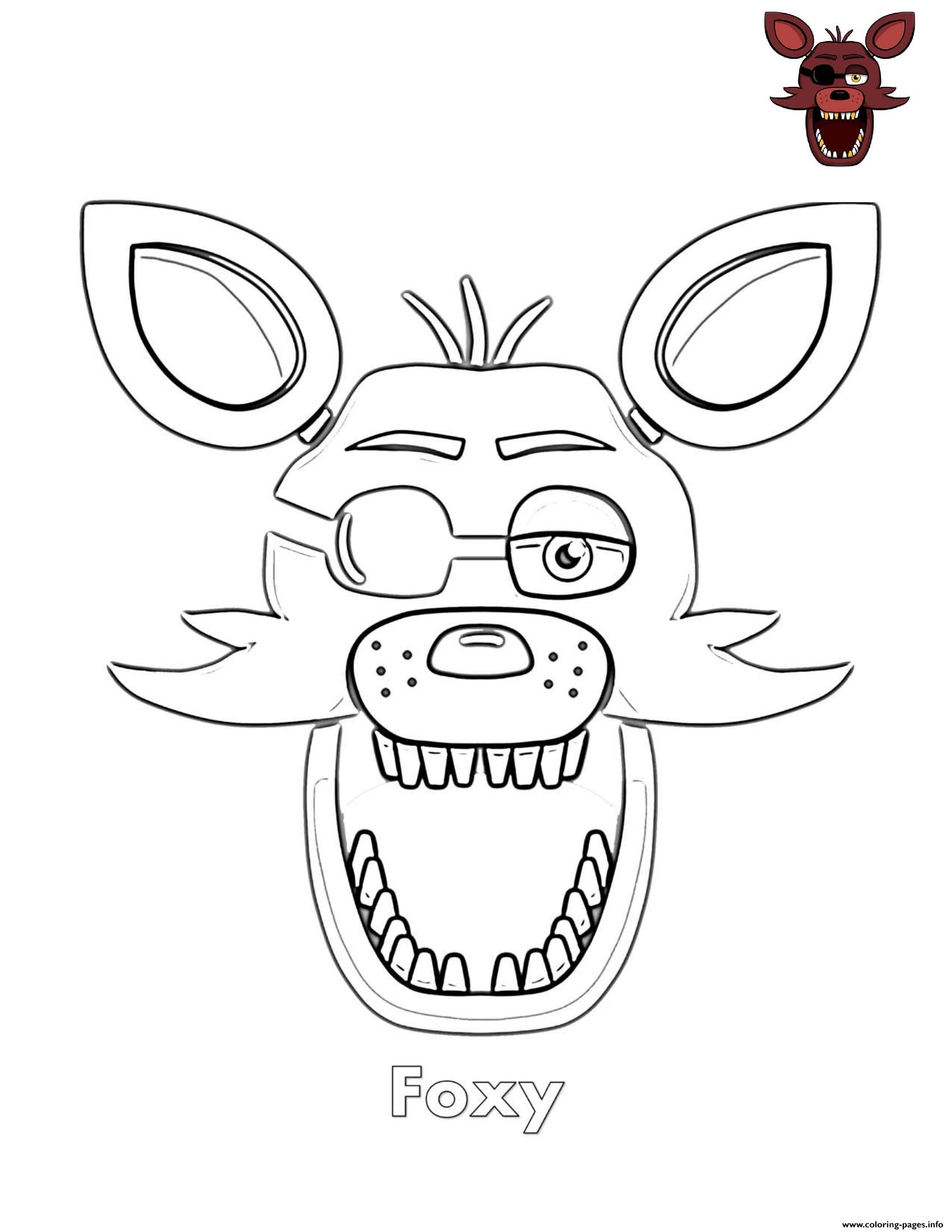 Printable Fnaf Foxy Coloring Pages 14 Inspirational Portrait Coloring Pages