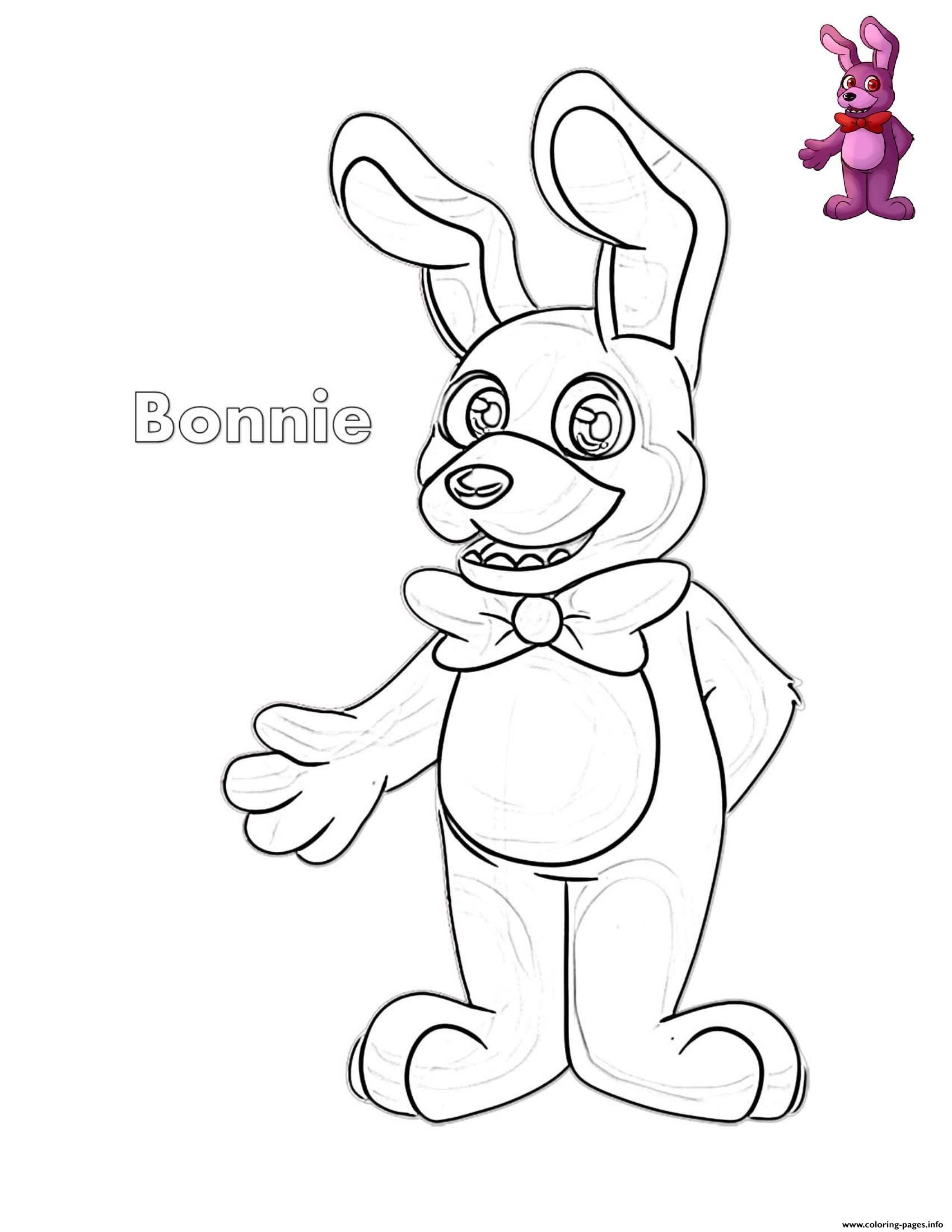 Bonnie From FNAF coloring