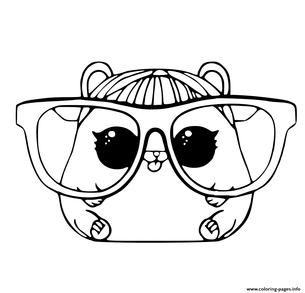 Download LOL Pet Coloring Page Cherry Hamster Coloring Pages Printable