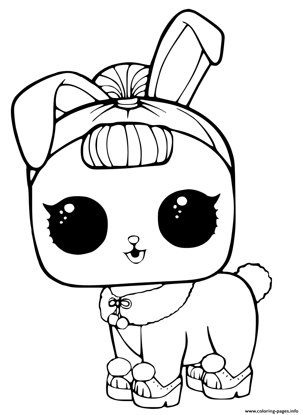 Lol Surprise Pets Coloring Page Crystal Bunny Coloring Pages