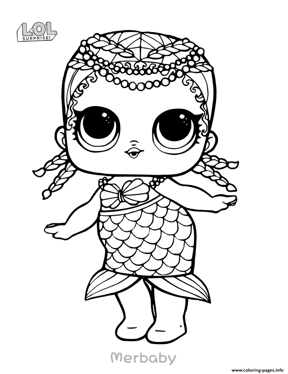 mermaid baby lol doll