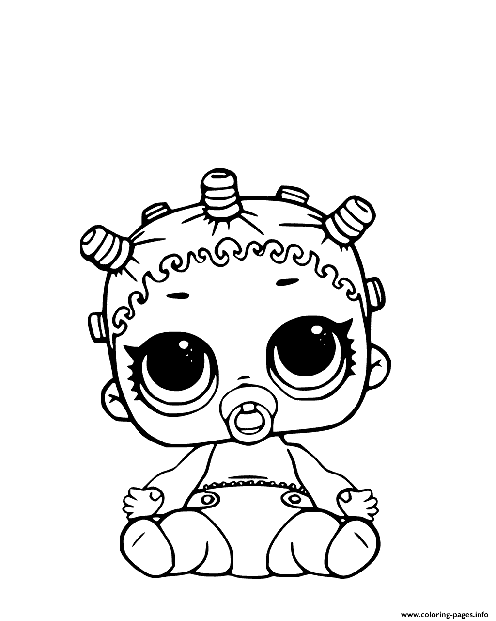 Lil Roller Sk8ter Coloring Page LOL Doll coloring