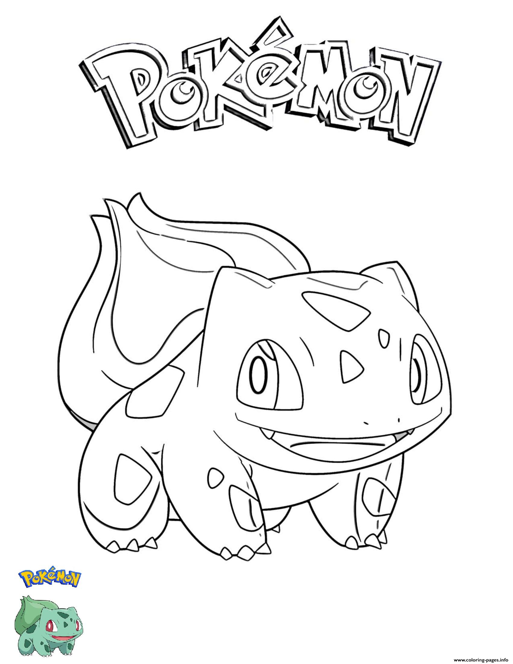 Pokemon Coloring Bulbasaur - Hd Football