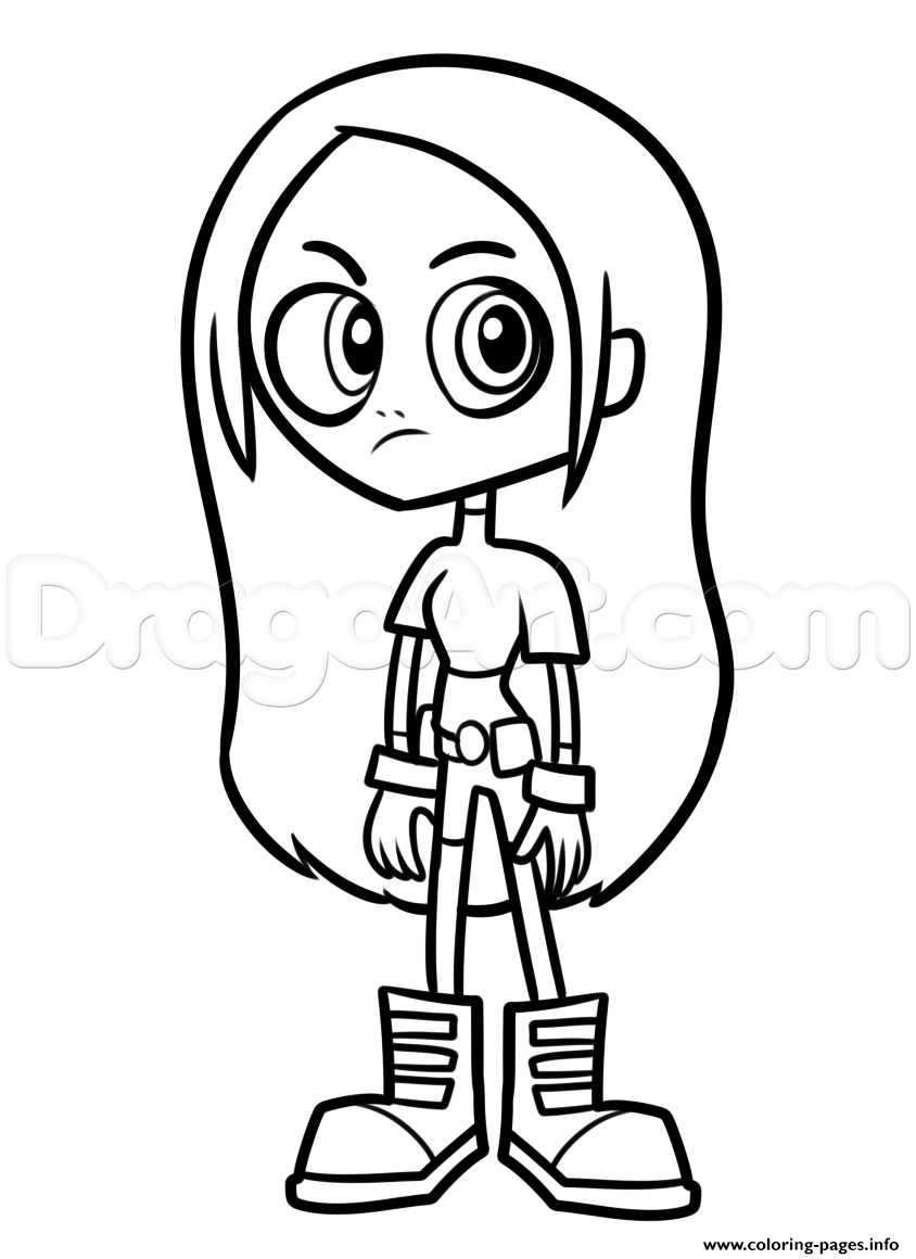 Download Terra From Teen Titans Go Coloring Pages Printable
