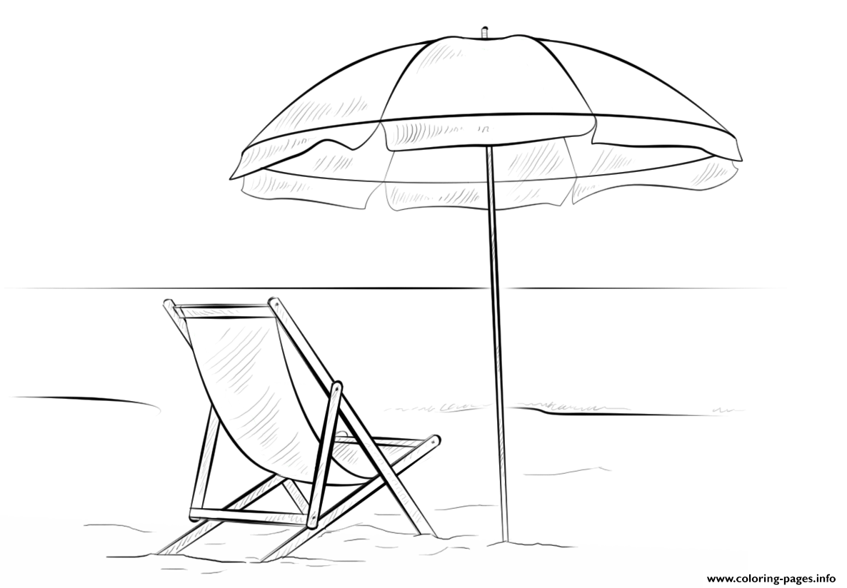 Beach Scene By Lena London Coloring Pages Printable