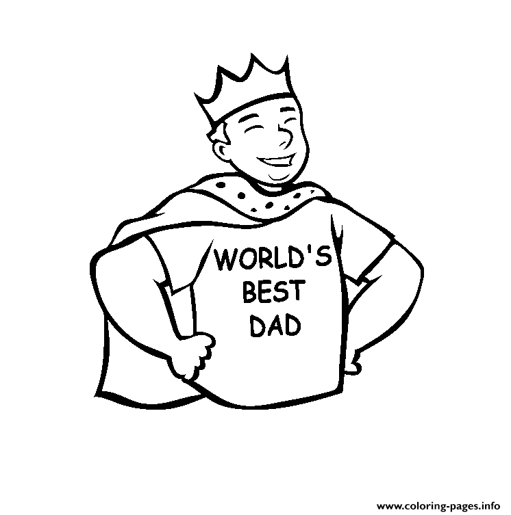 Worlds Best Dad Fathers Day coloring