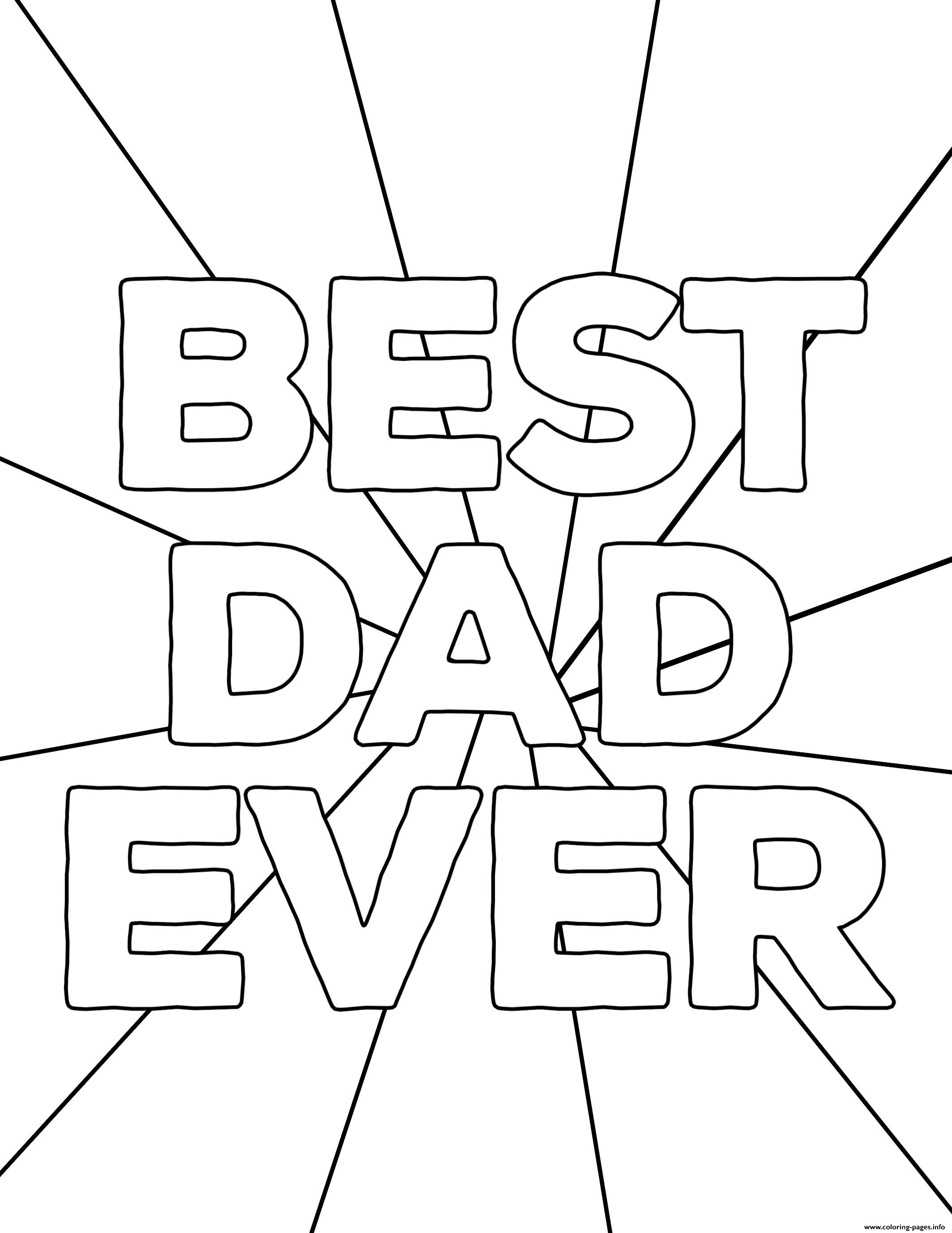 Happy Fathers Day Coloring Pages Free Printables Paper Free Fathers