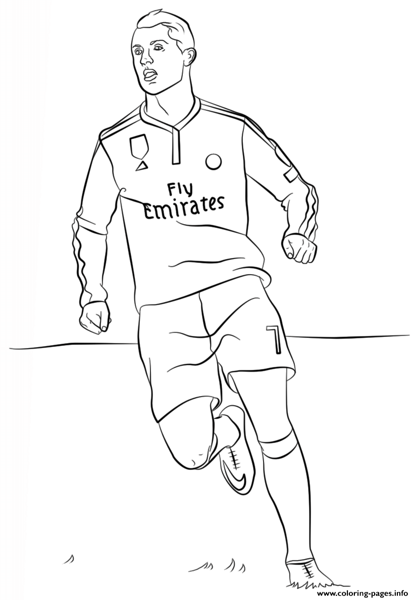 Cristiano Ronaldo World Cup Football coloring