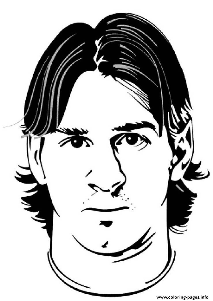 Lionel Messi Soccer Argentina World Cup Coloring Page Printable