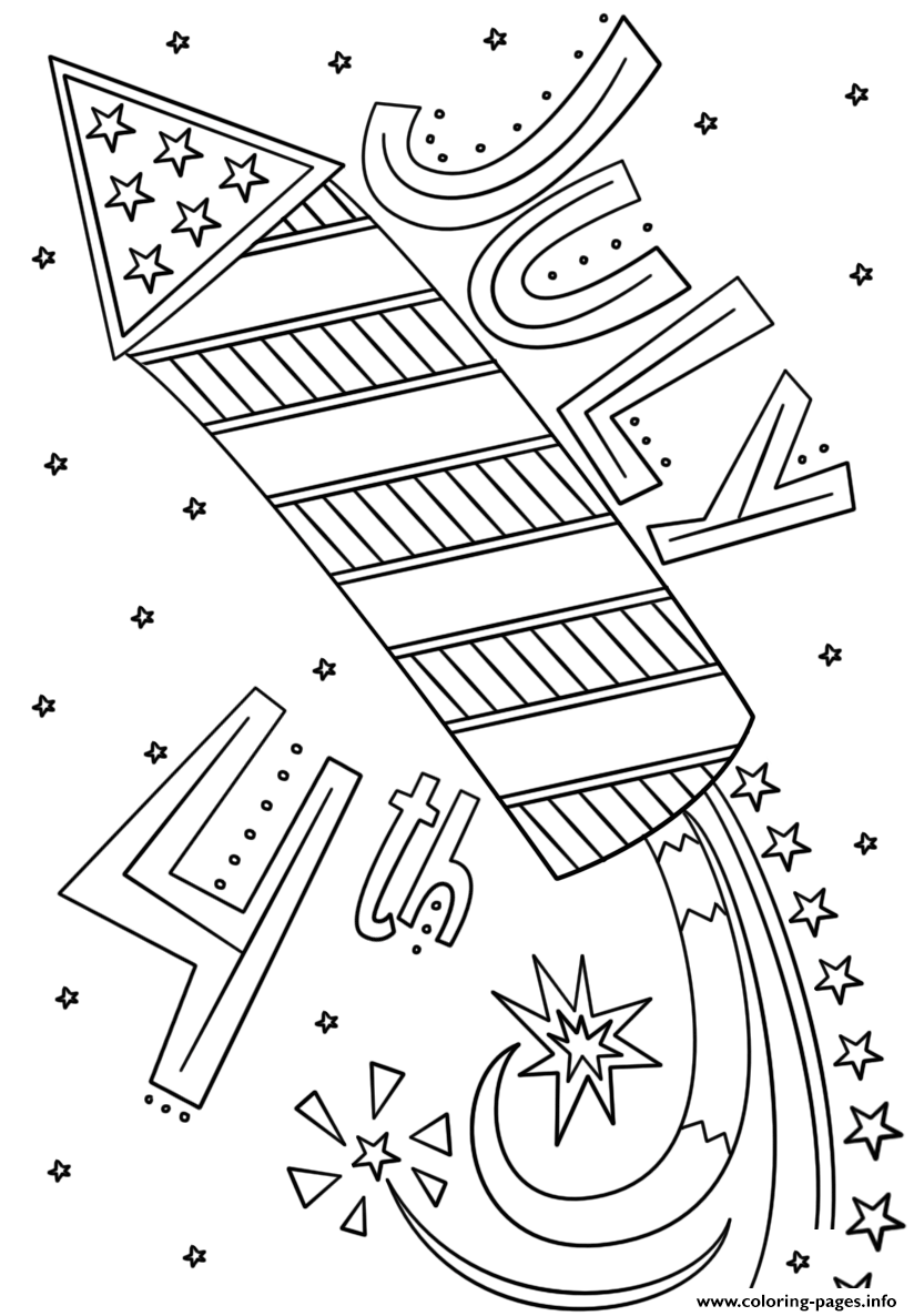 Free Fourth Of July Coloring Pages