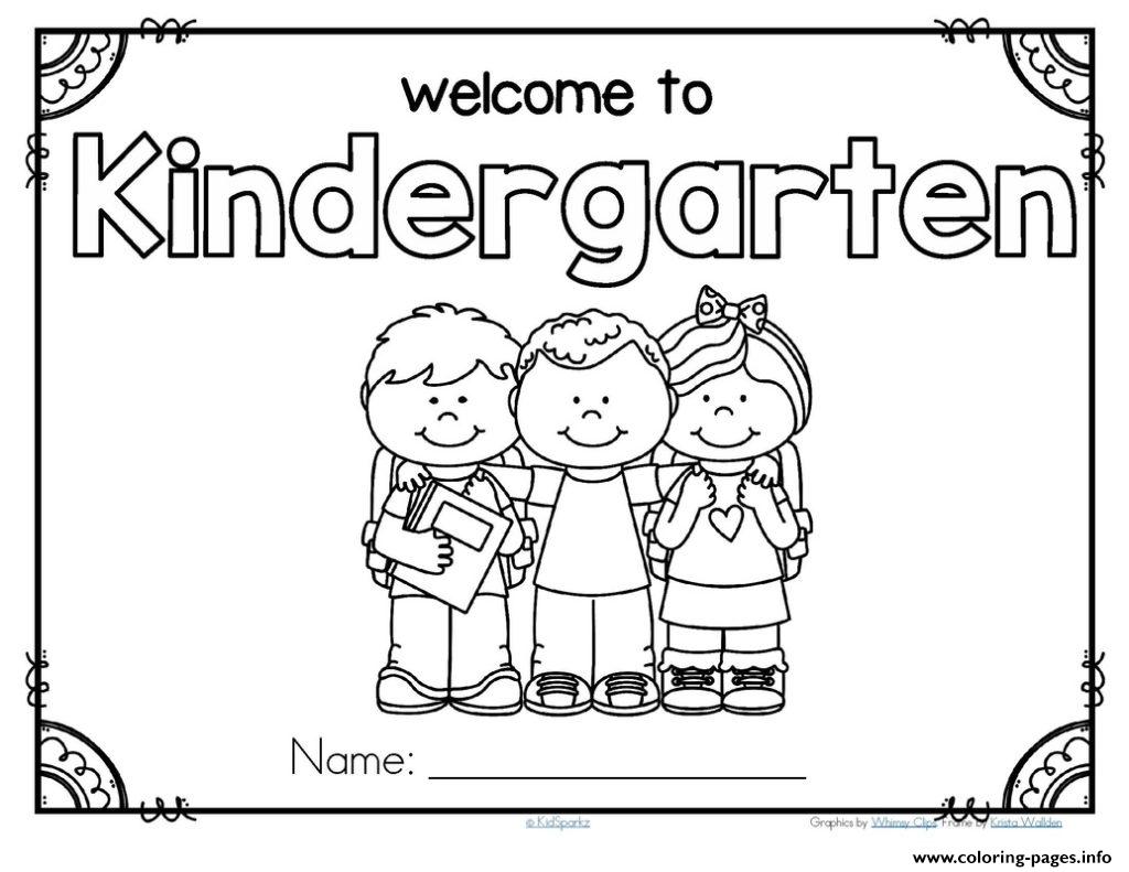 Kindergarten Coloring Pages Back To School