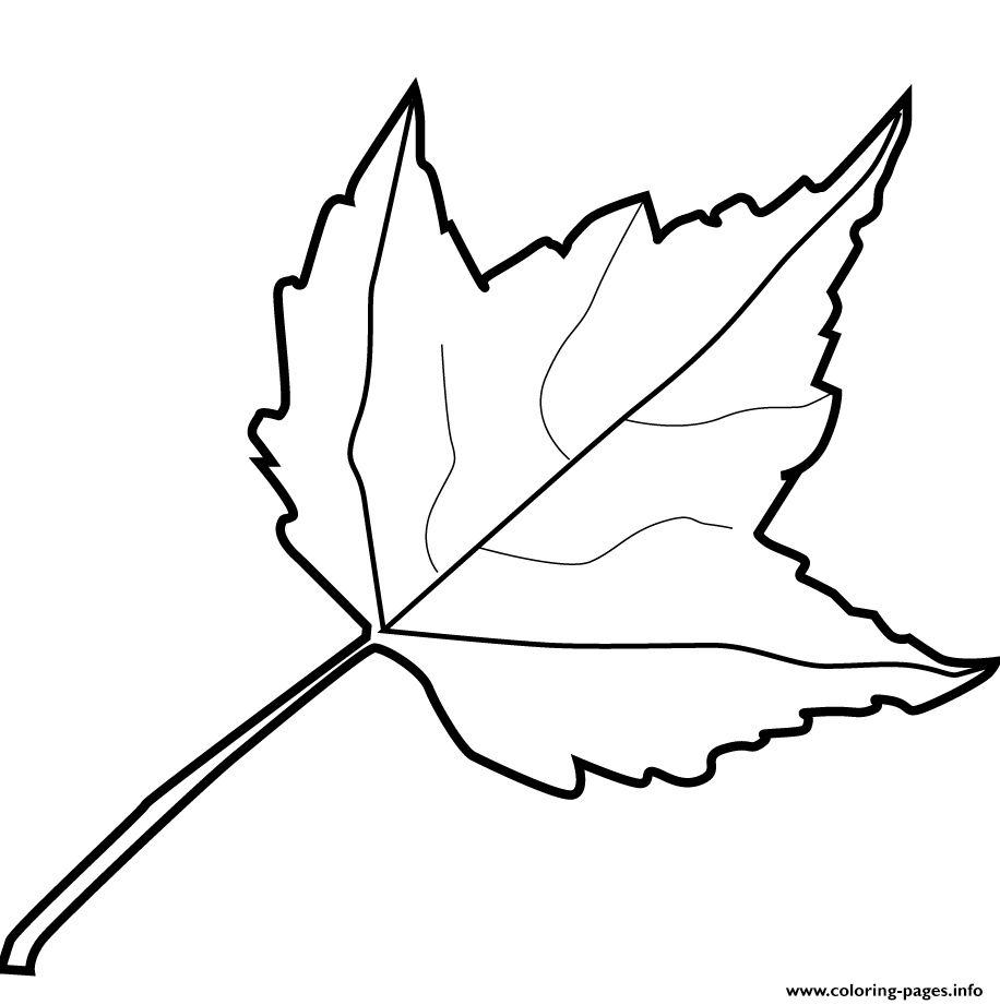 Maple Leaf Fall coloring