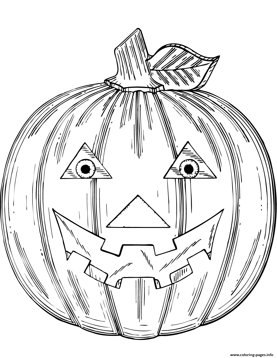 Jack O Lantern Halloween coloring